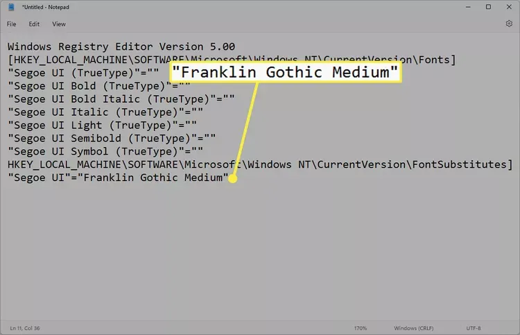 تغییر فونت در ویندوز 11