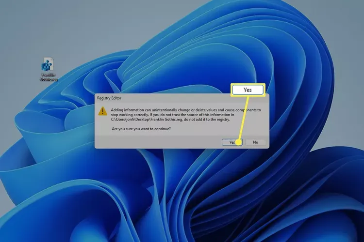 تغییر فونت در ویندوز 11
