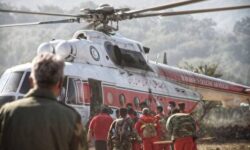 هلی‌بُرن نیروها برای اطفا حریق جنگل توسکستان گرگان آغاز شد