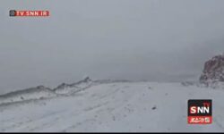 لباس برفی بر تن گردنه عسل‌کشان+فیلم