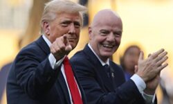 حضور همزمان ترامپ با سران مکزیک و کانادا در مراسم قرعه‌کشی جام جهانی