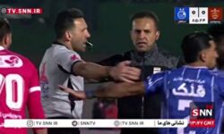 درگیری بازیکنان استقلال و پرسپولیس در دقایق پایانی دربی + فیلم