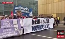 دانش‌آموزان آلمانی علیه سربازی اجباری به خیابان آمدند + فیلم