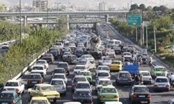وضعیت ترافیک صبحگاهی تهران و برخورد با خودرو‌های پلاک فرد