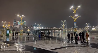 گزارش خبرنگار SNNTV از آغاز بارش باران در مشهد +فیلم