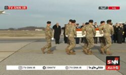 استقبال ترامپ از پیکر سربازان کشته‌شده در سوریه + فیلم