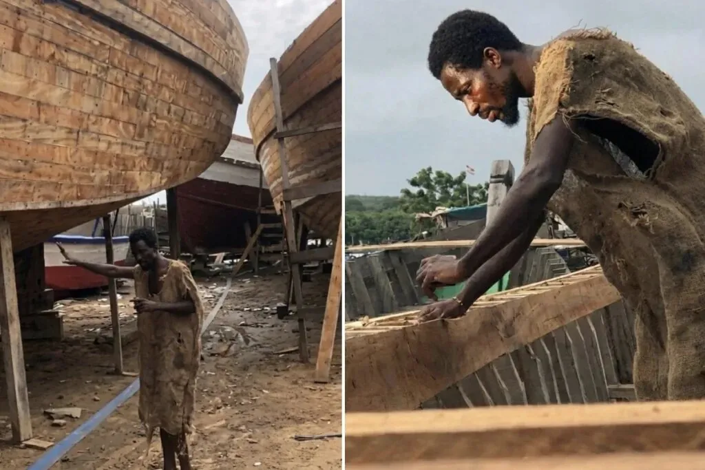 مردم، کشتی نوح تقلبی را به آتش کشیدند