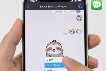 ذخیره کردن استیکر در آی مسیج / ساده، کاربردی و سریع