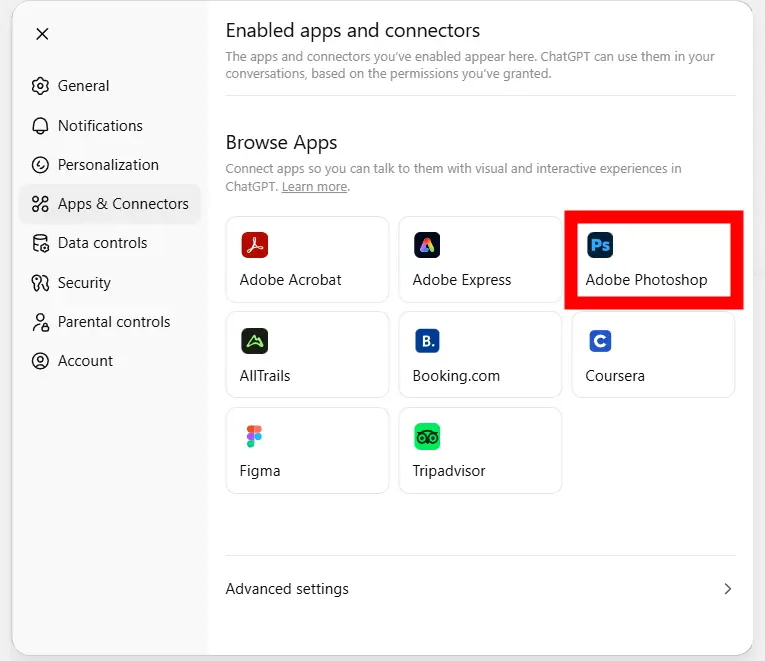 نصب فتوشاپ در چت جی پی تی