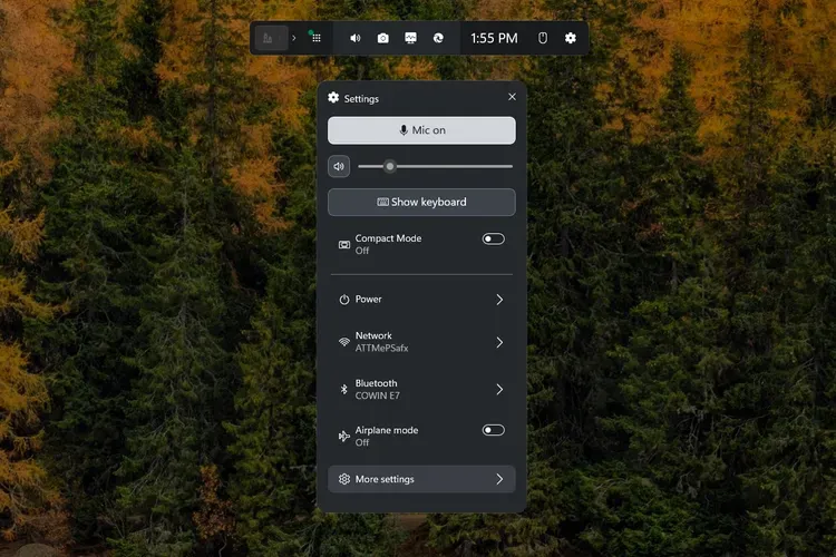 تنظیمات بیشتر را انتخاب کنید.