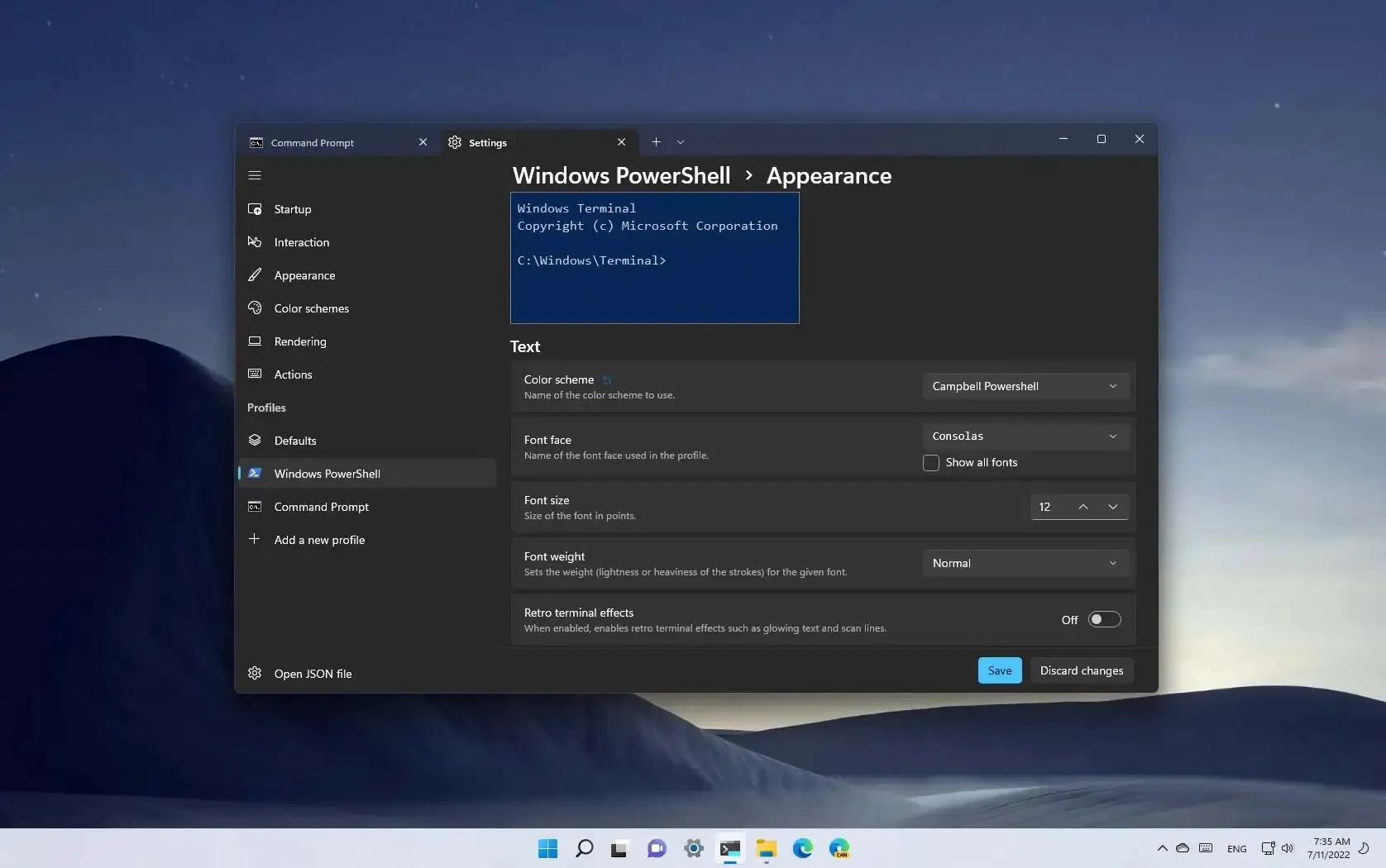 تغییر فونت در ویندوز 11
