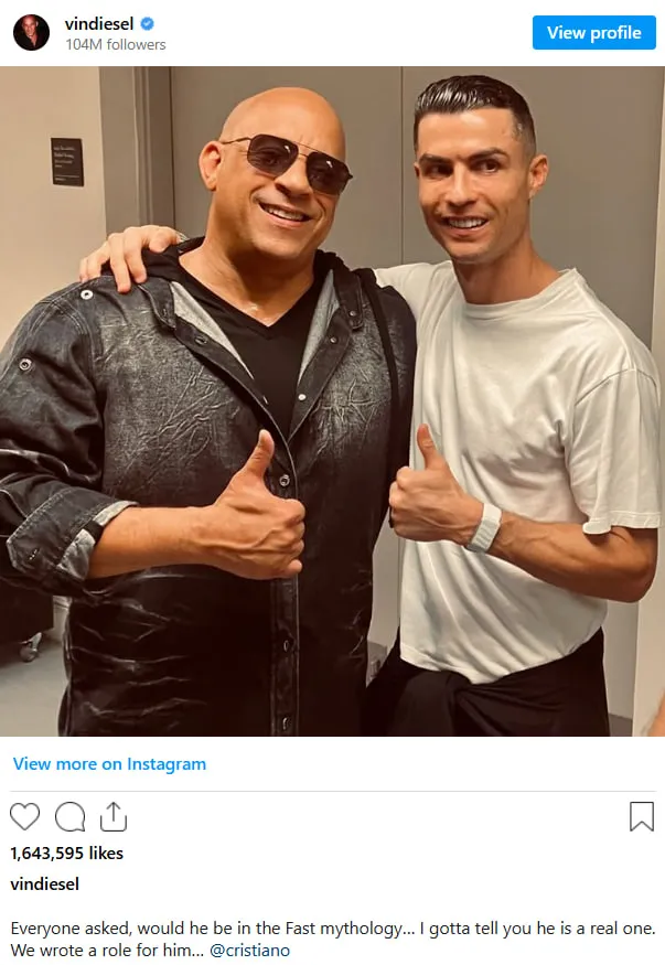 رونالدو در هالییود 