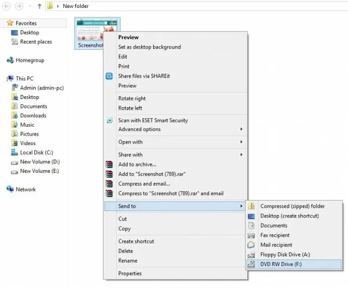 نحوه رایت کردن سی دی در ویندوز 10 و 11