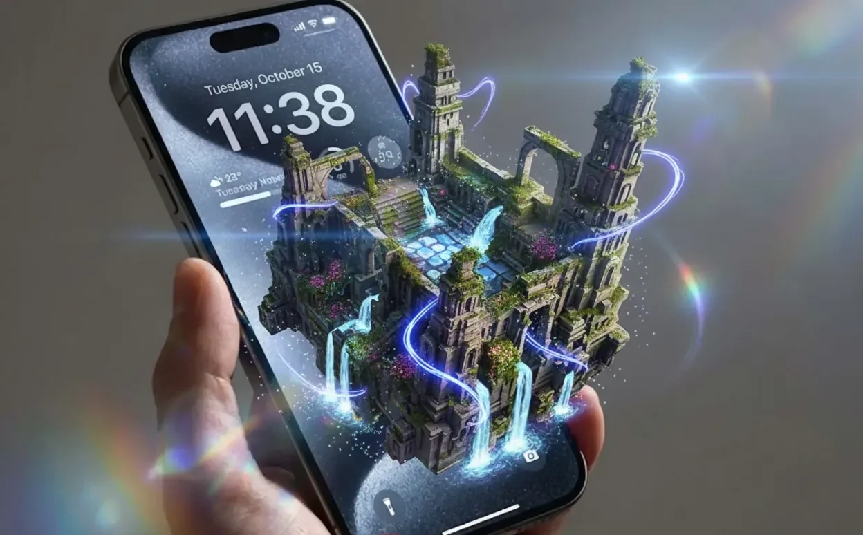 سه بعدی کردن صفحه قفل آیفون