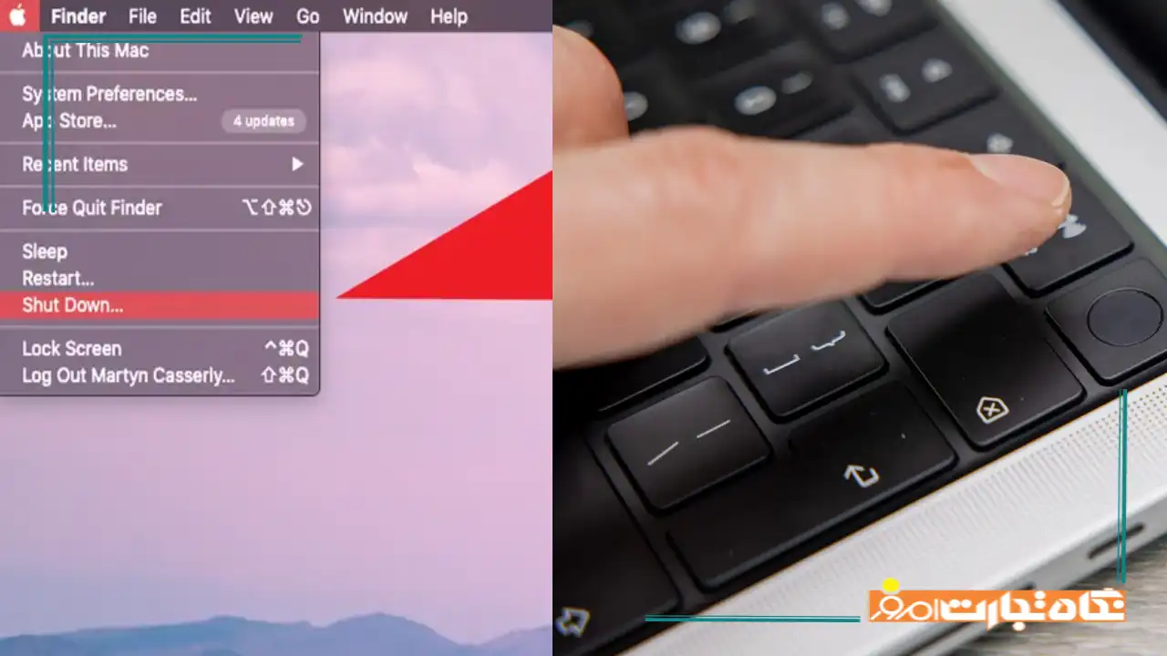 نحوه خاموش کردن مک بوک (راهنمای سریع و تصویری)