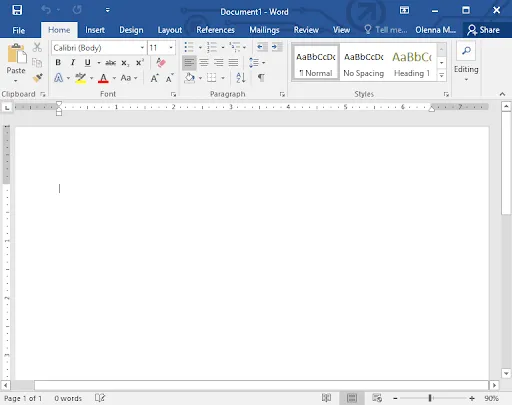 حذف یک صفحه در ورد