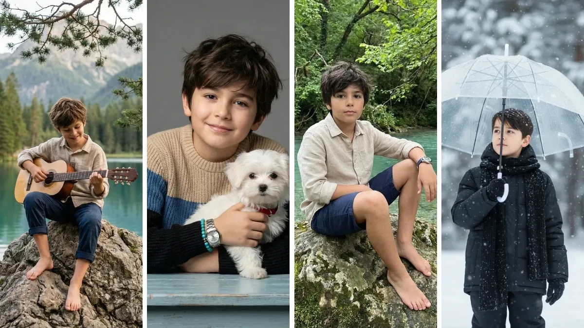 10 پرامپت ساخت عکس پسر بچه خلاقانه و ترند با هوش مصنوعی جمینی