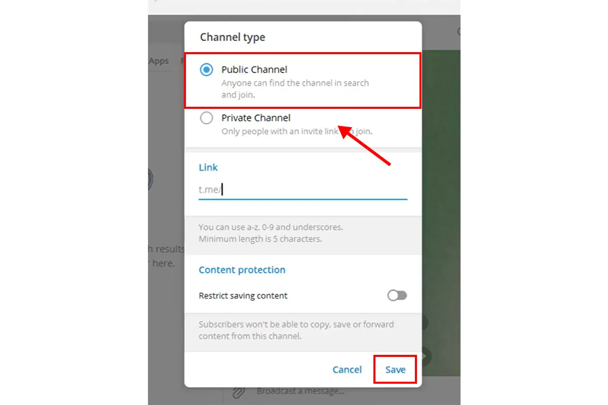 پرایوت کردن کانال تلگرام