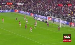 گل چهارم بارسلونا به اتلتیکو بیلبائو توسط رافینیا در دقیقه ۳۸