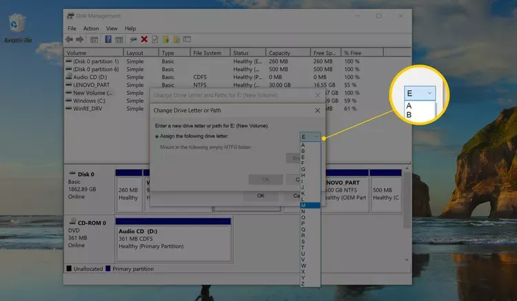 تغییر اسم درایو