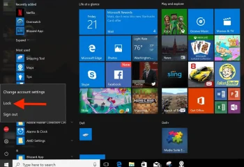 قفل شدن ویندوز 10