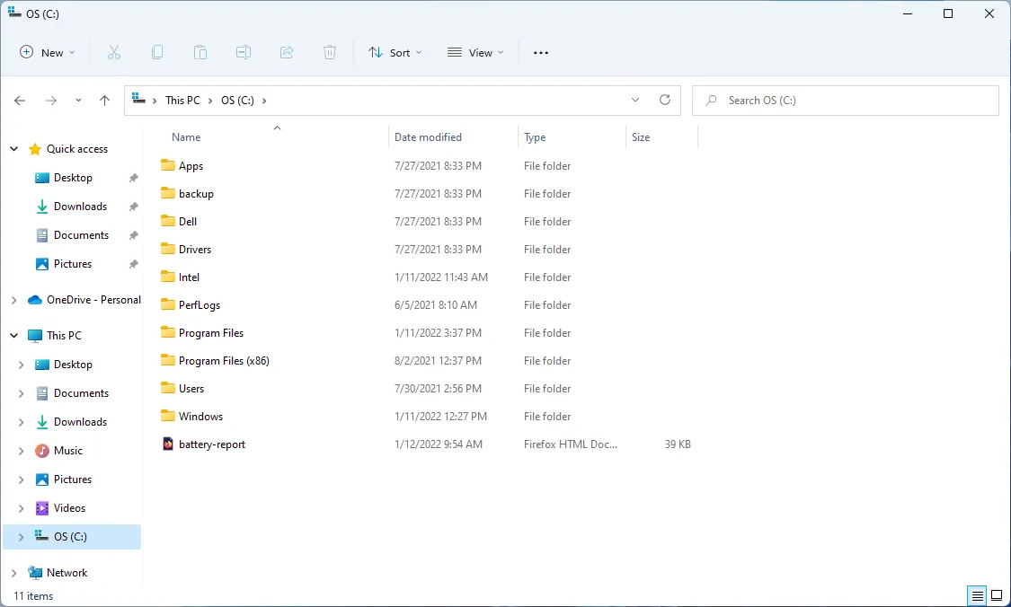 گزارش سلامت باتری در لپتاپ
